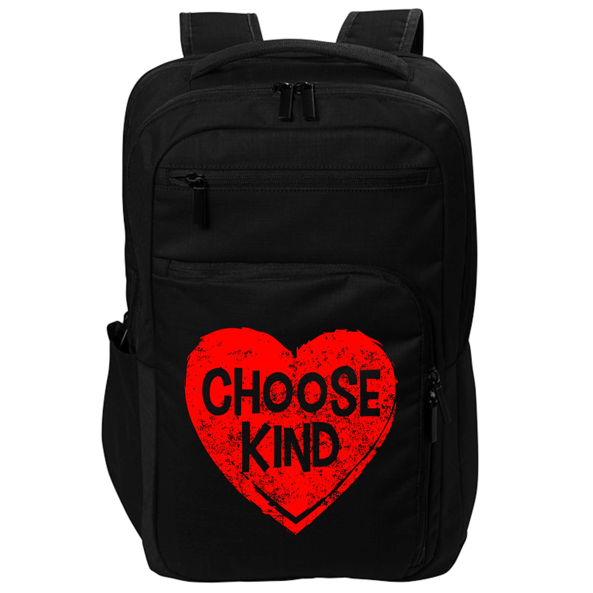 Choose Kind Distressed Heart Anti-Bullying Impact Tech Backpack
