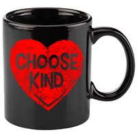 Choose Kind Distressed Heart Anti-Bullying 11oz C Handle Ceramic Mug