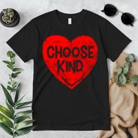 Choose Kind Distressed Heart Anti-Bullying Premium T-Shirt
