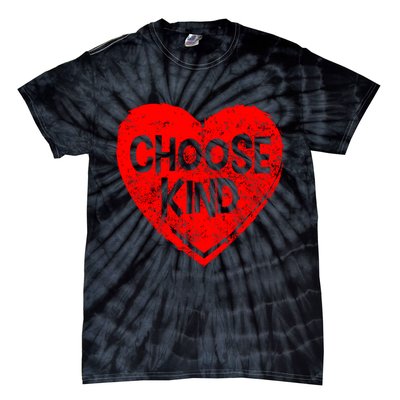 Choose Kind Distressed Heart Anti-Bullying Tie-Dye T-Shirt