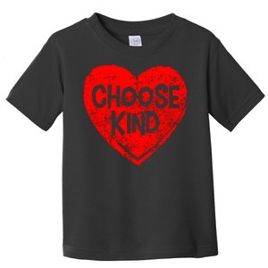 Choose Kind Distressed Heart Anti-Bullying Toddler T-Shirt