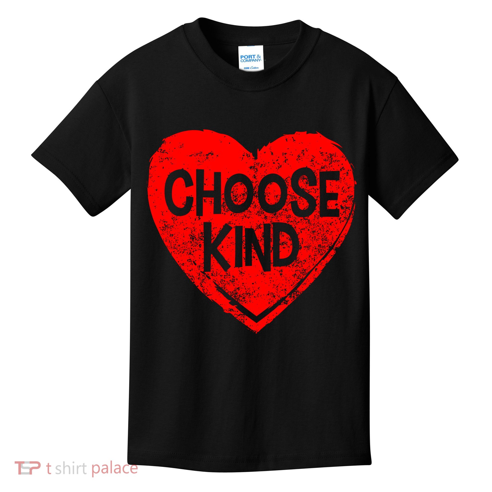 Choose Kind Distressed Heart Anti-Bullying Kids T-Shirt