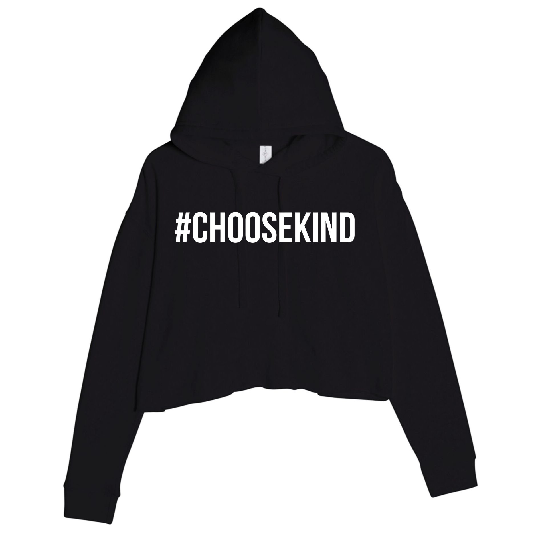Choose Kind Hashtag #Choosekind Anti Bullying Crop Fleece Hoodie
