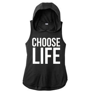 Choose Life Ladies PosiCharge Tri-Blend Wicking Draft Hoodie Tank