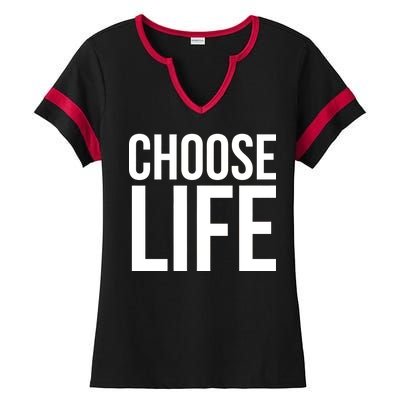 Choose Life Ladies Halftime Notch Neck Tee