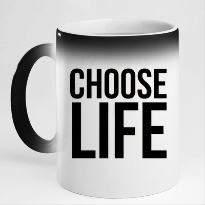 Choose Life 11oz Black Color Changing Mug