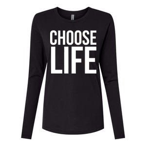 Choose Life Womens Cotton Relaxed Long Sleeve T-Shirt