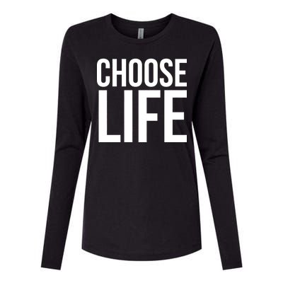 Choose Life Womens Cotton Relaxed Long Sleeve T-Shirt