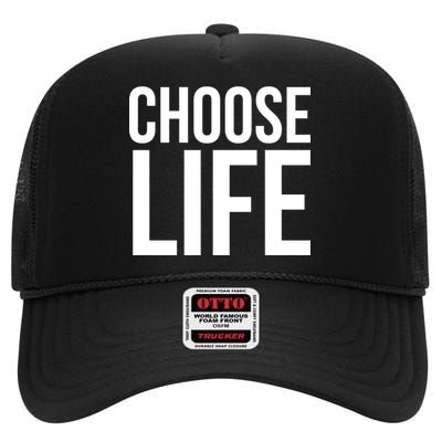 Choose Life High Crown Mesh Back Trucker Hat