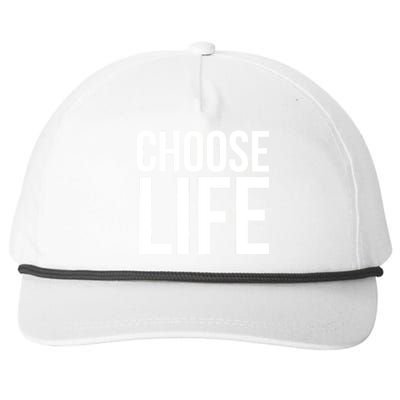 Choose Life Snapback Five-Panel Rope Hat