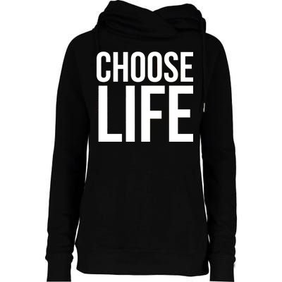 Choose Life Womens Funnel Neck Pullover Hood