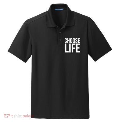 Choose Life Dry Zone Grid Polo