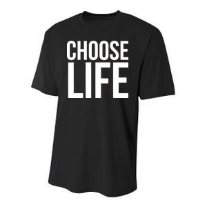 Choose Life Youth Performance Sprint T-Shirt