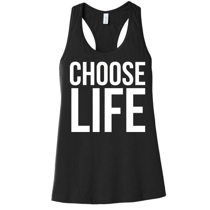 Choose Life Women's Racerback Tank