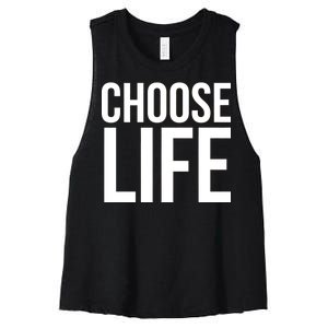 Choose Life Women's Racerback Cropped Tank