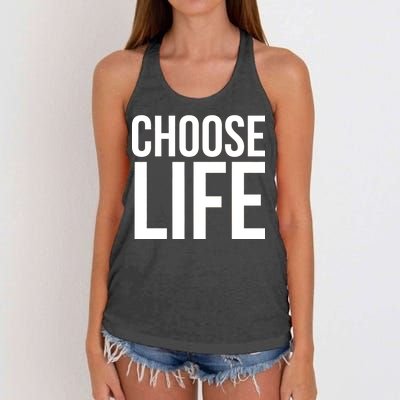 Choose Life Women's Knotted Racerback Tank