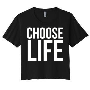 Choose Life Women's Crop Top Tee