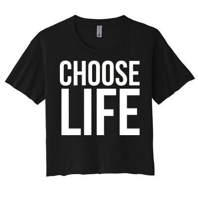 Choose Life Women's Crop Top Tee