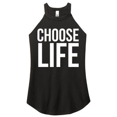 Choose Life Women's Perfect Tri Rocker Tank