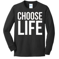 Choose Life Kids Long Sleeve Shirt