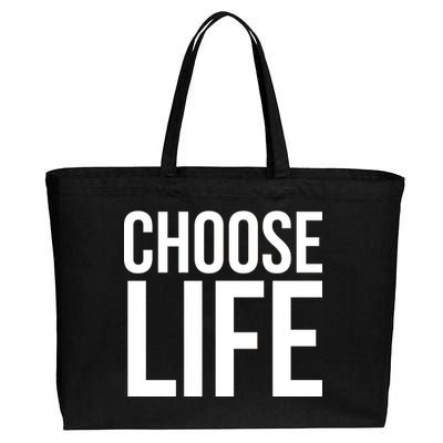 Choose Life Cotton Canvas Jumbo Tote