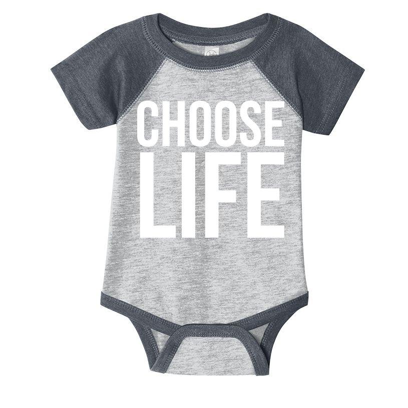 Choose Life Infant Baby Jersey Bodysuit