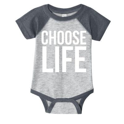 Choose Life Infant Baby Jersey Bodysuit