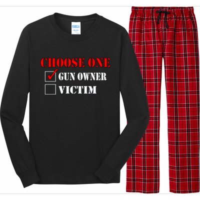 Choose One Gun Owner Victim Long Sleeve Pajama Set