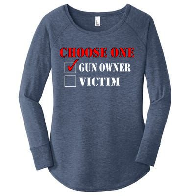 Choose One Gun Owner Victim Women's Perfect Tri Tunic Long Sleeve Shirt