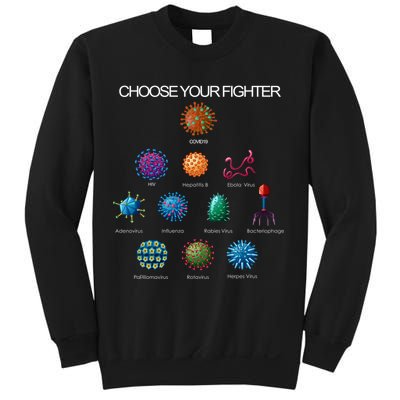 Choose Your Fighter Virus Flu Pandemic Sweatshirt
