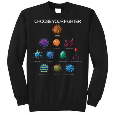 Choose Your Fighter Virus Flu Pandemic Sweatshirt