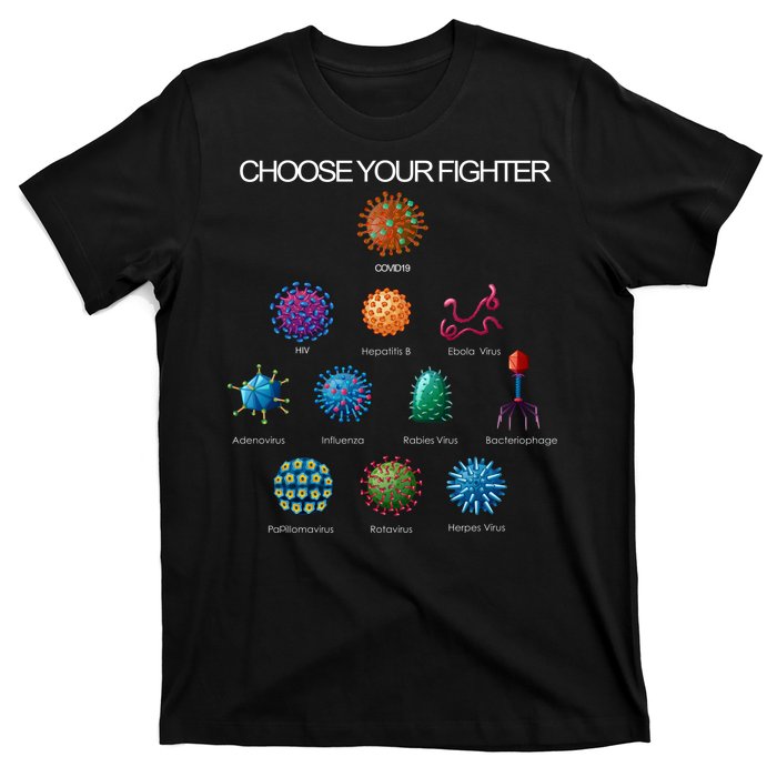 Choose Your Fighter Virus Flu Pandemic T-Shirt