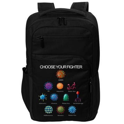 Choose Your Fighter Virus Flu Pandemic Impact Tech Backpack