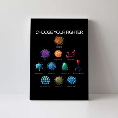 Choose Your Fighter Virus Flu Pandemic Canvas