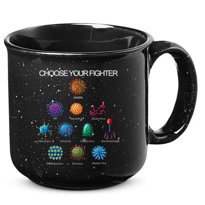 Choose Your Fighter Virus Flu Pandemic 15oz Campfire Ceramic Mug