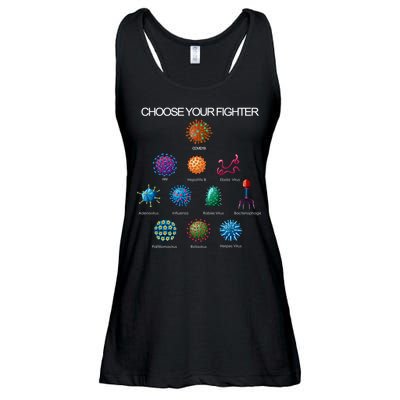 Choose Your Fighter Virus Flu Pandemic Ladies Essential Flowy Tank