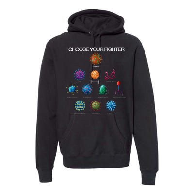 Choose Your Fighter Virus Flu Pandemic Premium Hoodie