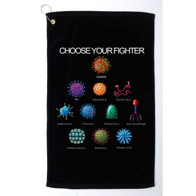 Choose Your Fighter Virus Flu Pandemic Platinum Collection Golf Towel