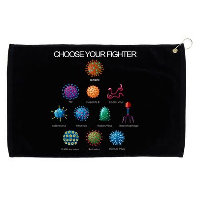 Choose Your Fighter Virus Flu Pandemic Grommeted Golf Towel