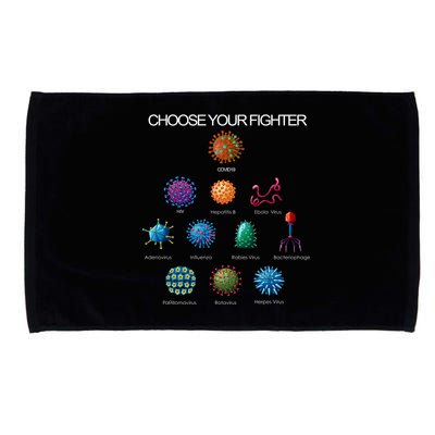 Choose Your Fighter Virus Flu Pandemic Microfiber Hand Towel