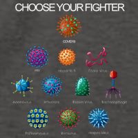 Choose Your Fighter Virus Flu Pandemic Vector Backpack