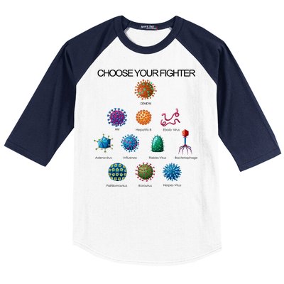 Choose Your Fighter Virus Flu Pandemic Baseball Sleeve Shirt