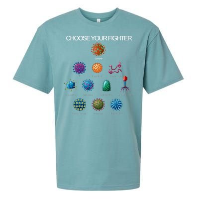 Choose Your Fighter Virus Flu Pandemic Sueded Cloud Jersey T-Shirt