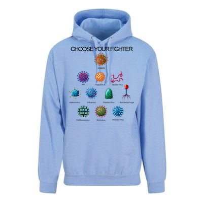 Choose Your Fighter Virus Flu Pandemic Unisex Surf Hoodie