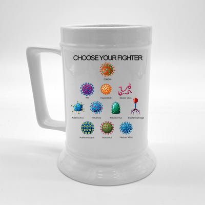 Choose Your Fighter Virus Flu Pandemic Beer Stein