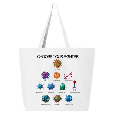 Choose Your Fighter Virus Flu Pandemic 25L Jumbo Tote