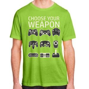 Choose Your Weapon Gaming Controllers Console Gamer Funny Adult ChromaSoft Performance T-Shirt