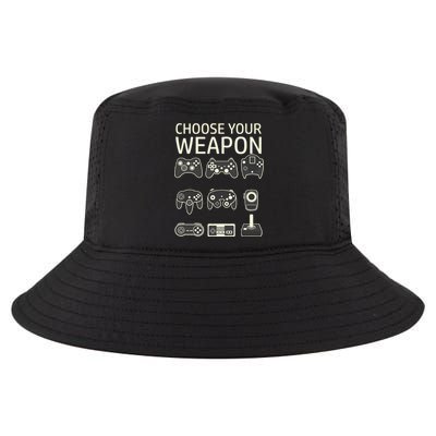 Choose Your Weapon Gaming Controllers Console Gamer Funny Cool Comfort Performance Bucket Hat