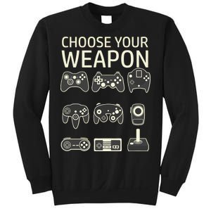 Choose Your Weapon Gaming Controllers Console Gamer Funny Sweatshirt