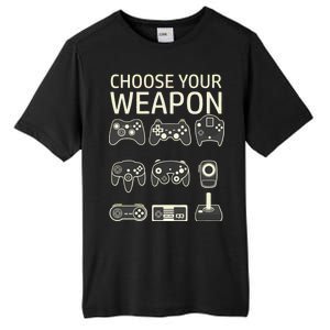 Choose Your Weapon Gaming Controllers Console Gamer Funny Tall Fusion ChromaSoft Performance T-Shirt